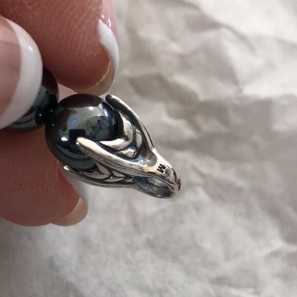 David Yurman Men's Spiritual Bead Bracelet w Hematite 8mm 8.25” - Picture 3 of 9